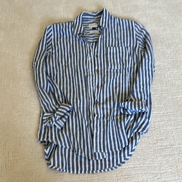 Universal Thread linen stripe set. Never worn. Size xs top and small bottom - Picture 5 of 7